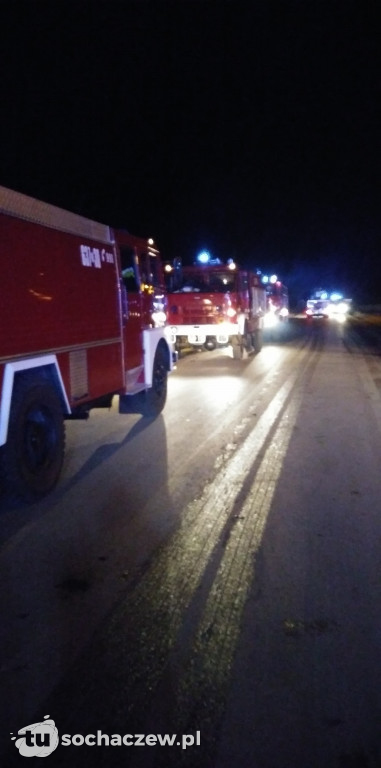 Pożar w Lubiejewie, akcja trwa