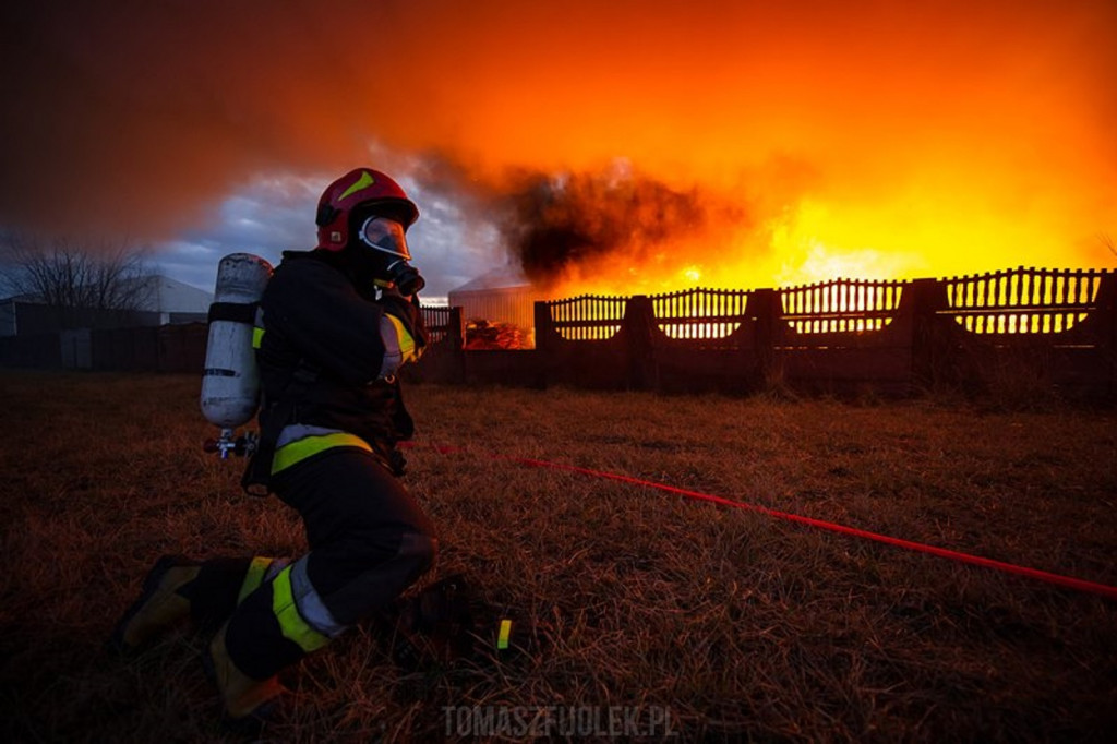 Pożar w Lubiejewie. Foto T. Fijołek