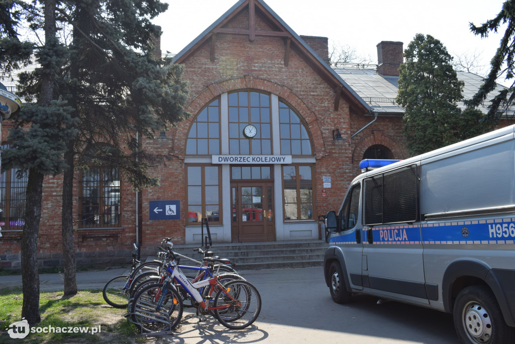 Interwencja strażaków na dworcu PKP