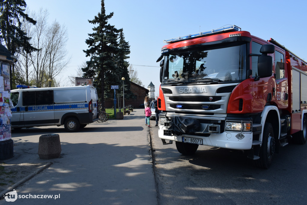 Interwencja strażaków na dworcu PKP