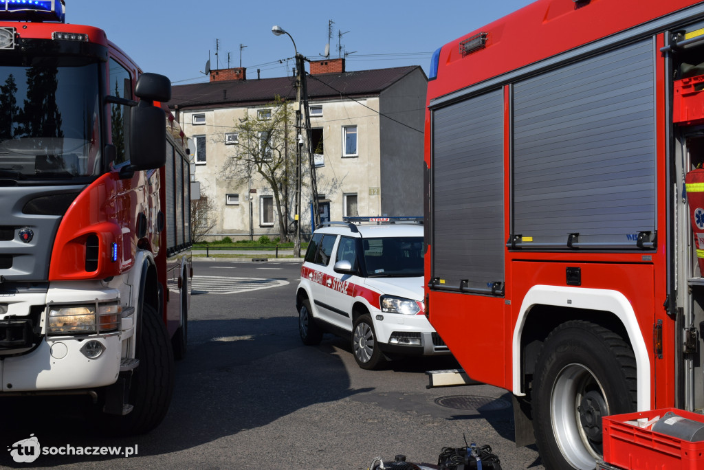 Interwencja strażaków na dworcu PKP