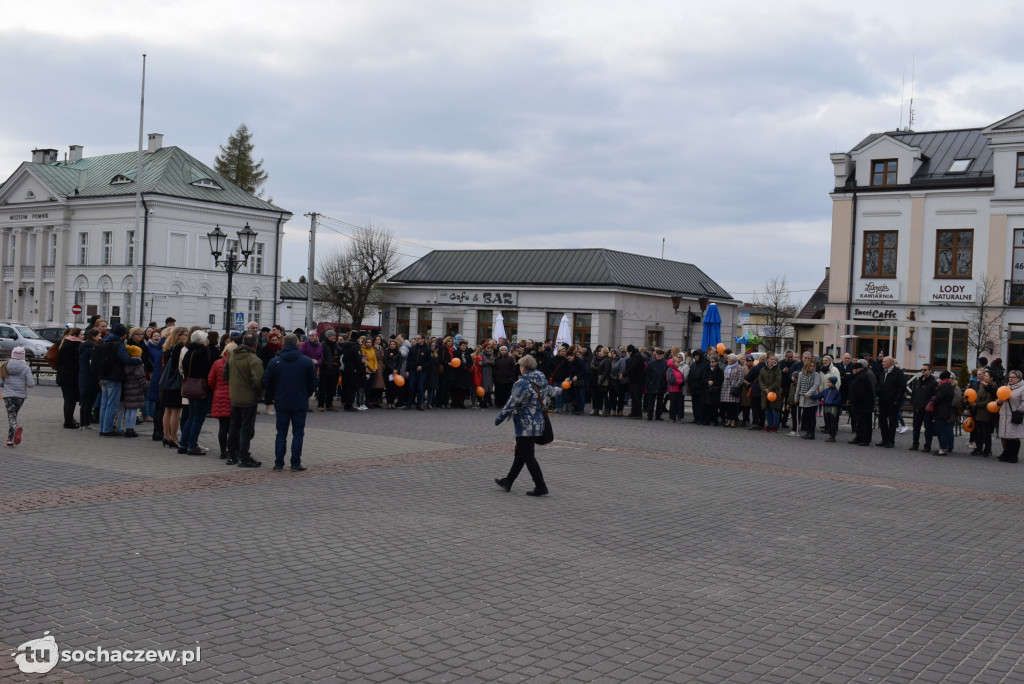 Strajk nauczycieli Sochaczew na placu