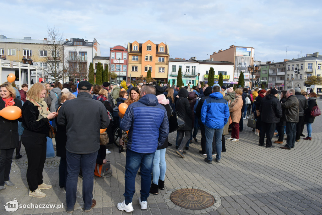 Strajk nauczycieli Sochaczew na placu