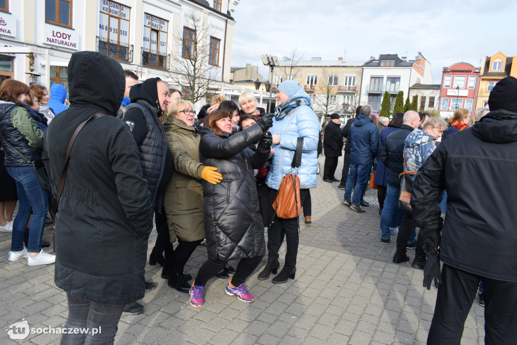 Strajk nauczycieli Sochaczew na placu