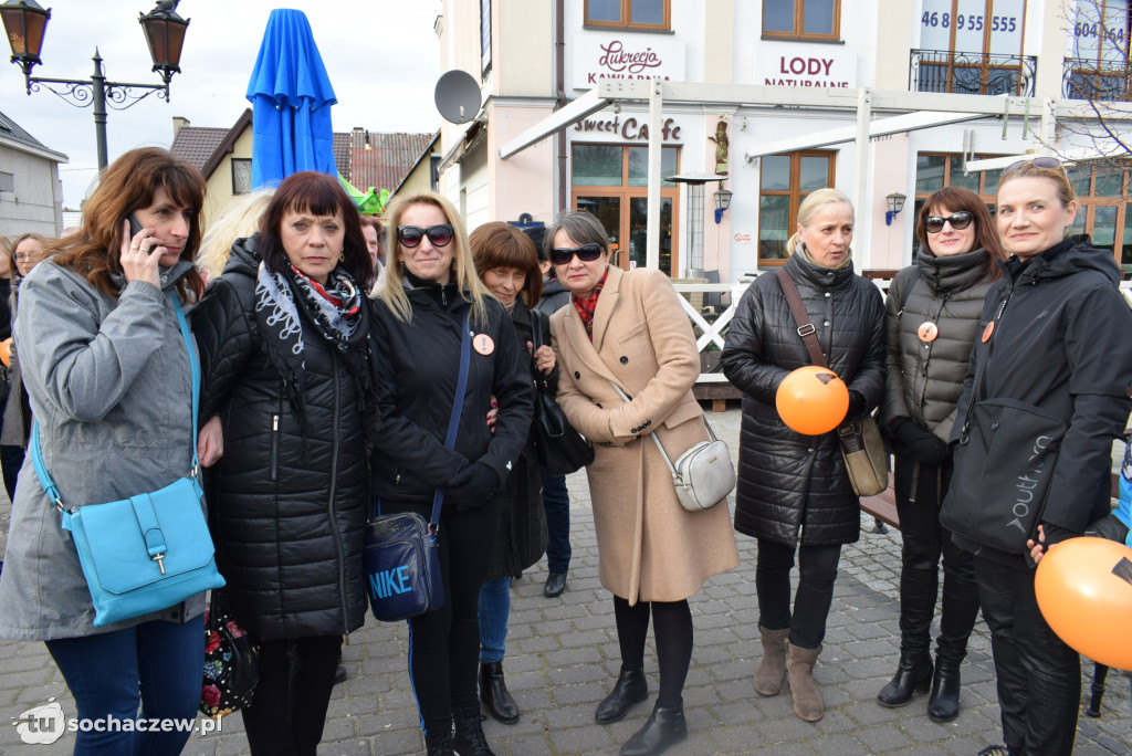 Strajk nauczycieli Sochaczew na placu