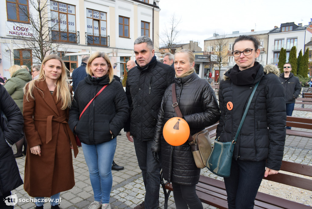 Strajk nauczycieli Sochaczew na placu