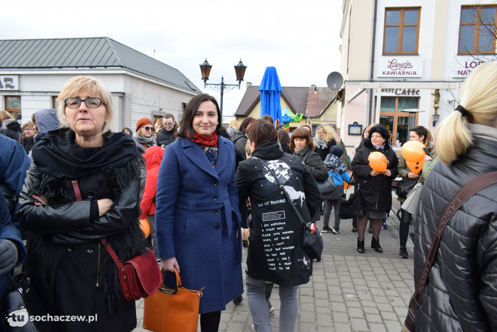 Strajk nauczycieli Sochaczew na placu
