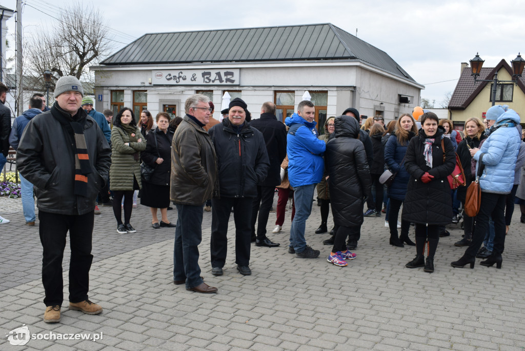 Strajk nauczycieli Sochaczew na placu