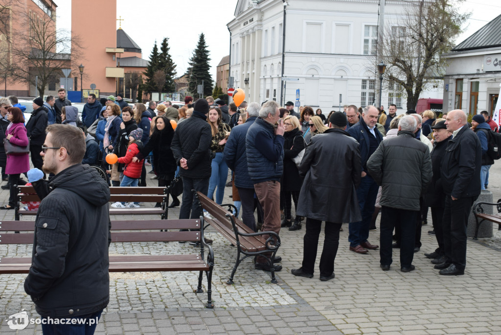 Strajk nauczycieli Sochaczew na placu