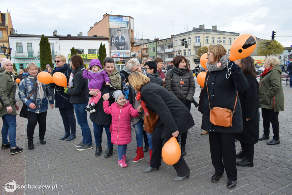 Strajk nauczycieli Sochaczew na placu