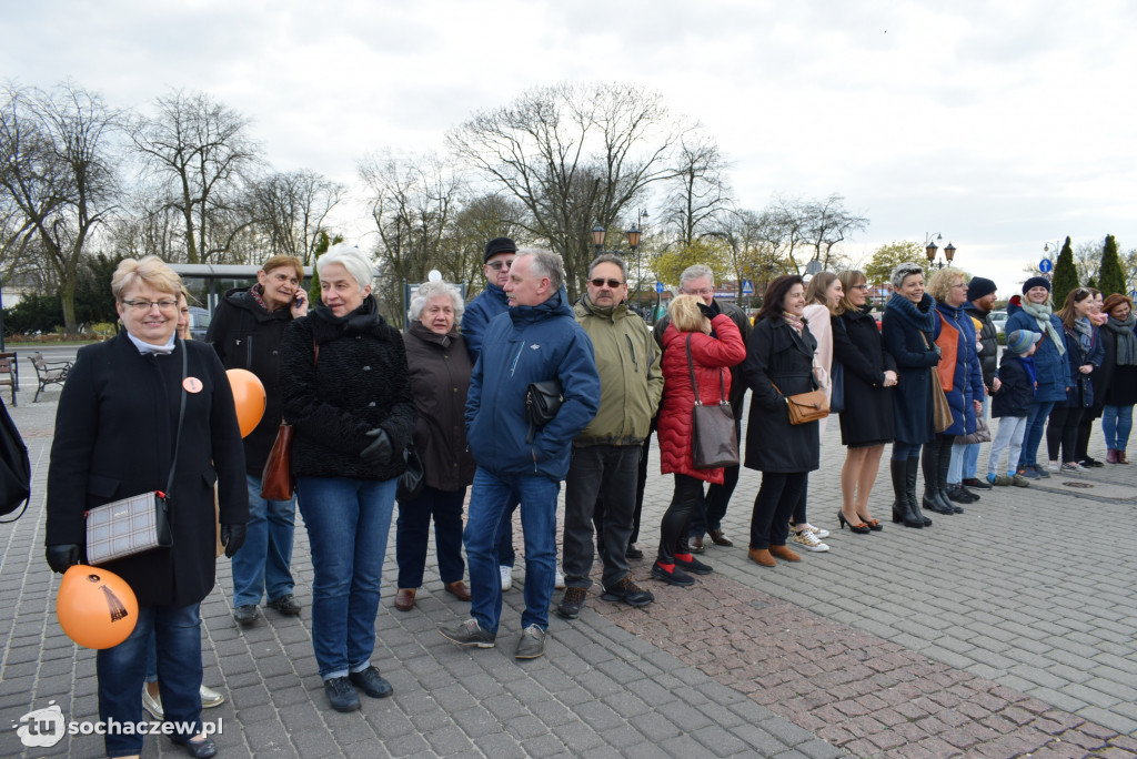 Strajk nauczycieli Sochaczew na placu