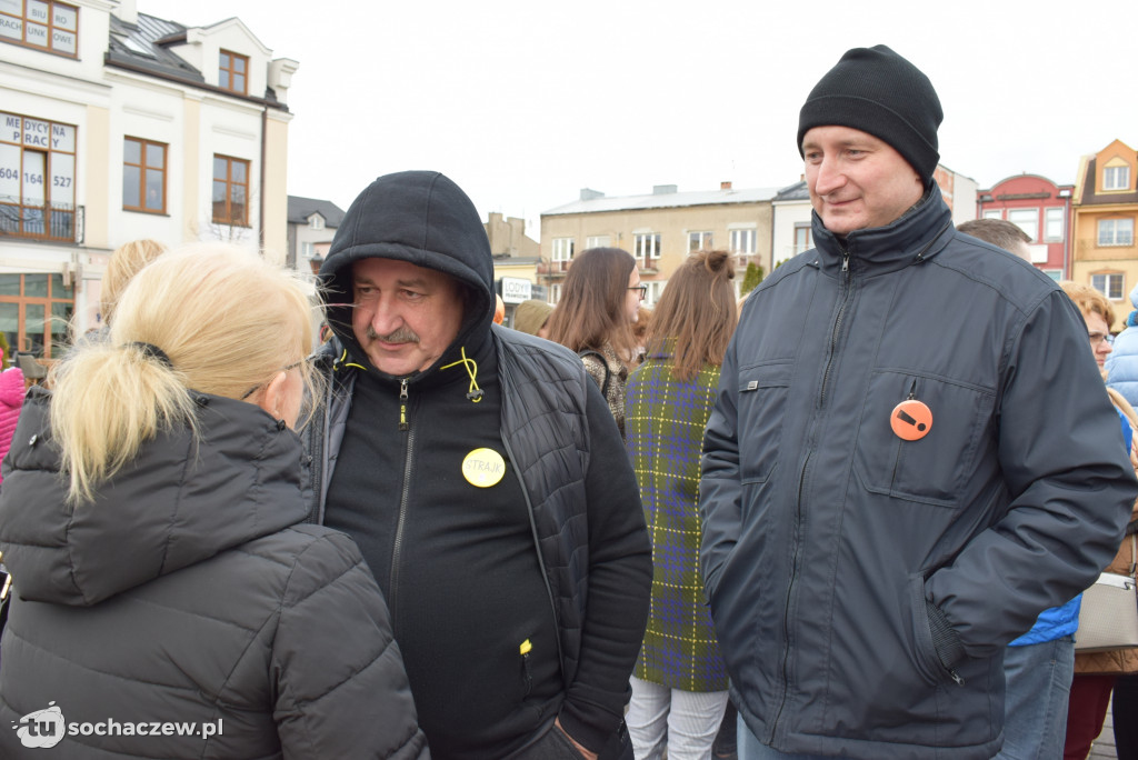 Strajk nauczycieli Sochaczew na placu
