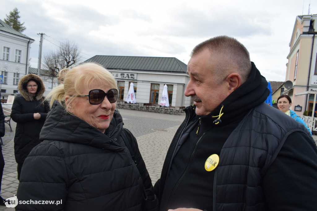 Strajk nauczycieli Sochaczew na placu