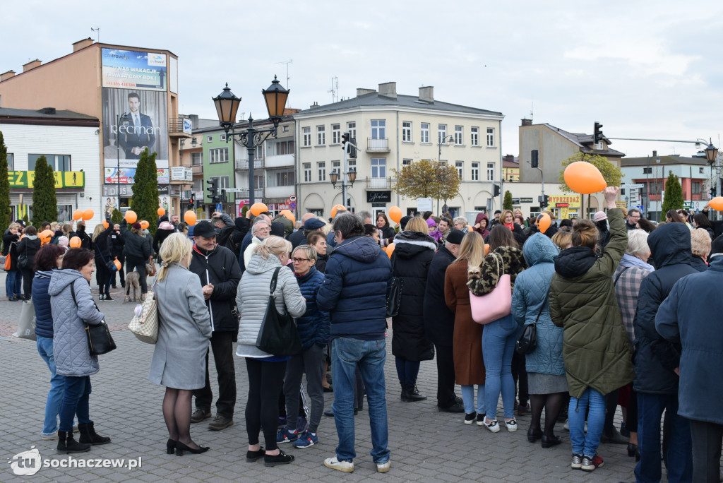 Strajk nauczycieli Sochaczew na placu