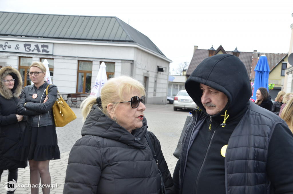 Strajk nauczycieli Sochaczew na placu