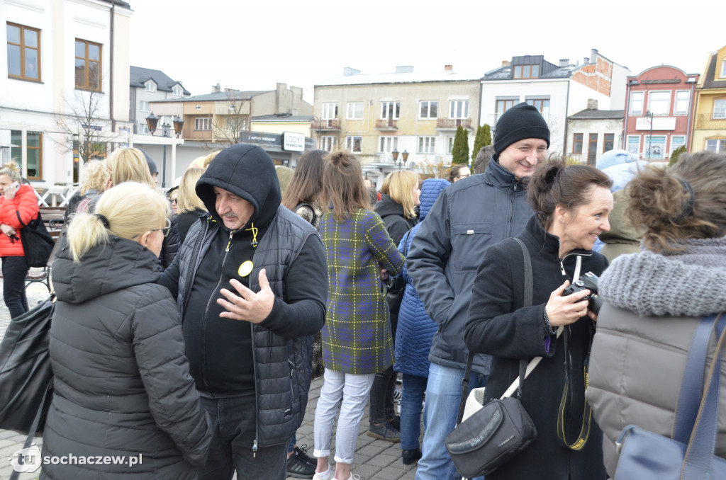 Strajk nauczycieli Sochaczew na placu