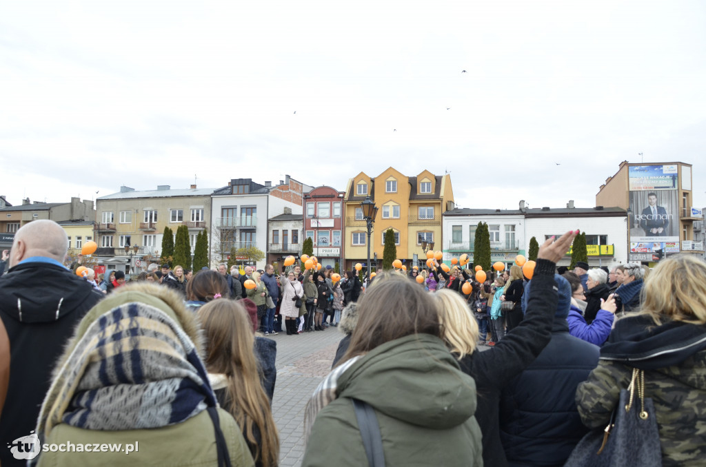 Strajk nauczycieli Sochaczew na placu