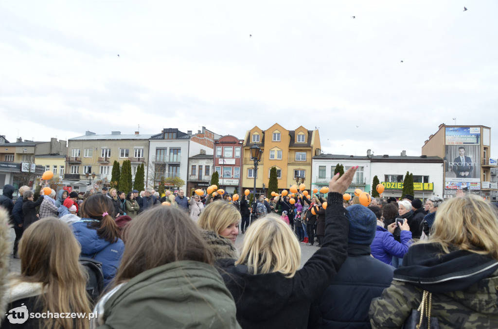 Strajk nauczycieli Sochaczew na placu