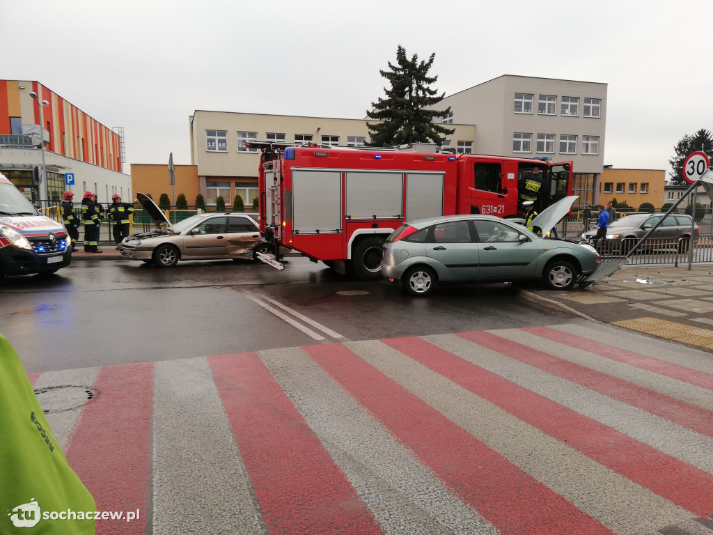 Zdarzenie aut na Staszica pod Czwórką