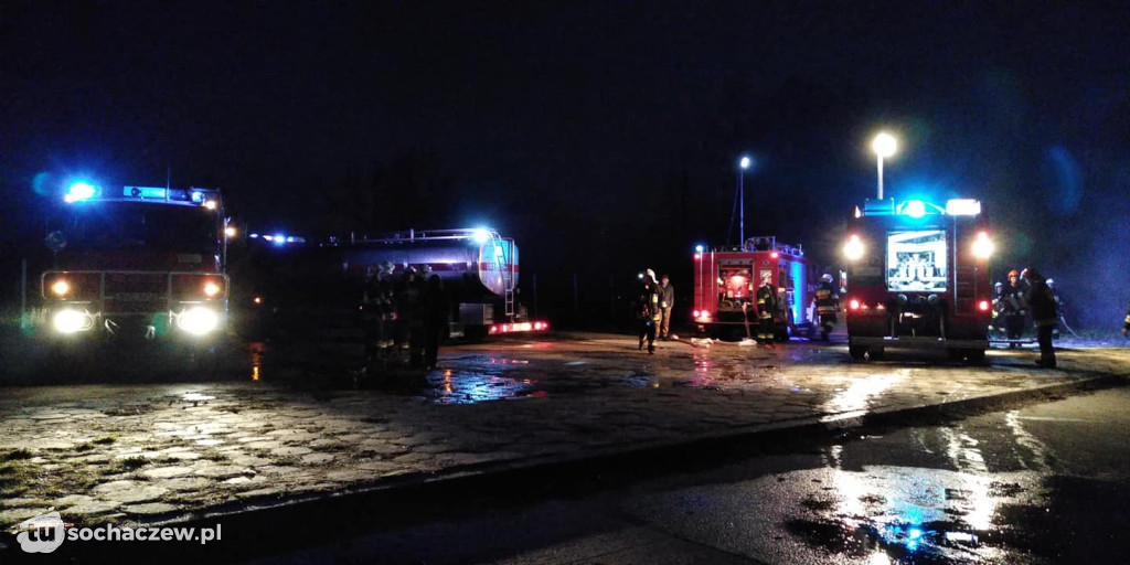 Pożar kompostownika w Bielicach