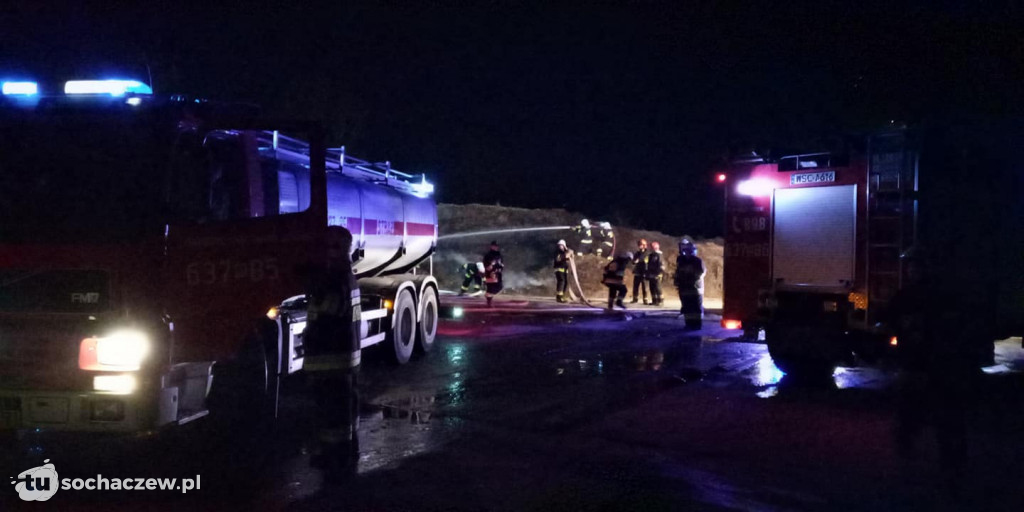 Pożar kompostownika w Bielicach