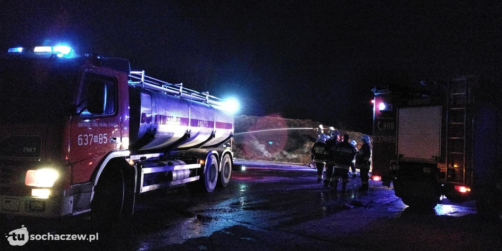 Pożar kompostownika w Bielicach