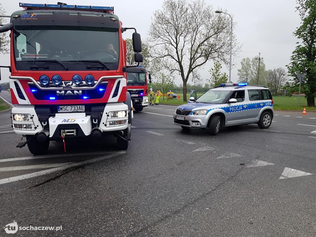 Wypadek na DK 92. Są ciężko ranni