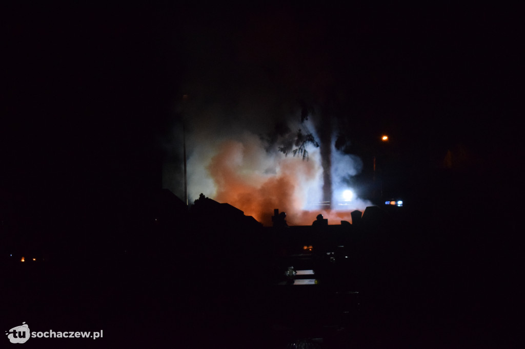 Pożar na cmentarzu w Giżycach