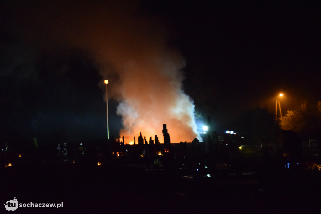 Pożar na cmentarzu w Giżycach