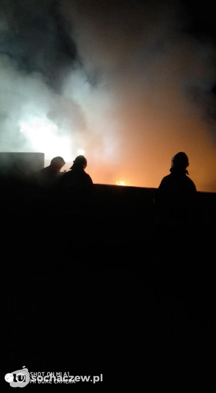 Pożar na cmentarzu w Giżycach