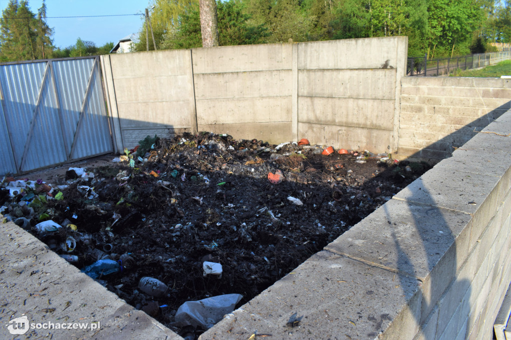 Pożar na cmentarzu w Giżycach