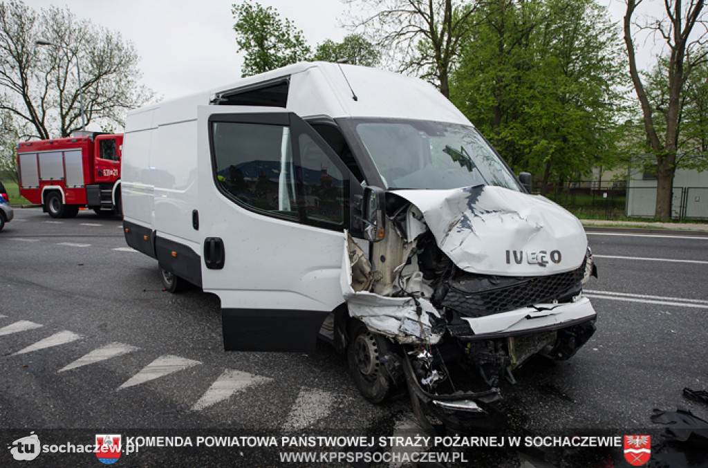 Wypadek w Kożuszkach. Foto Tomasz Fijołek