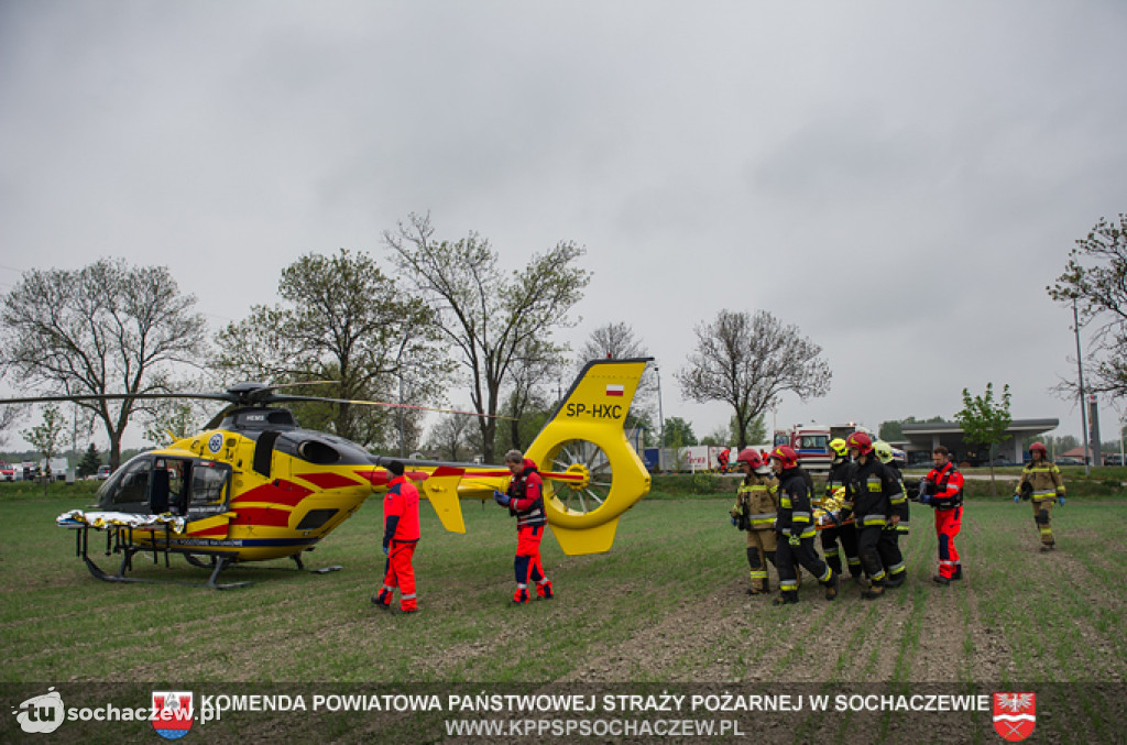 Wypadek w Kożuszkach. Foto Tomasz Fijołek