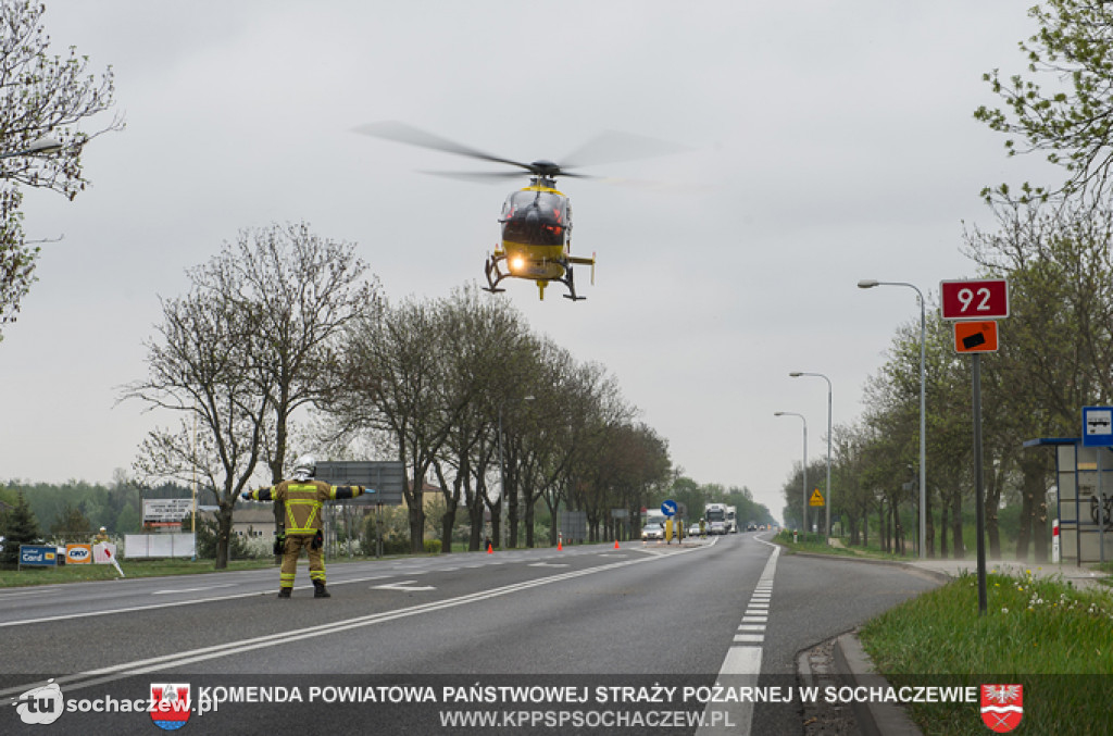 Wypadek w Kożuszkach. Foto Tomasz Fijołek