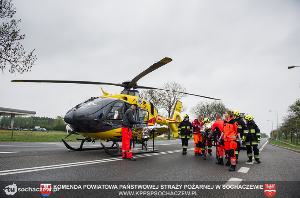 Wypadek w Kożuszkach. Foto Tomasz Fijołek