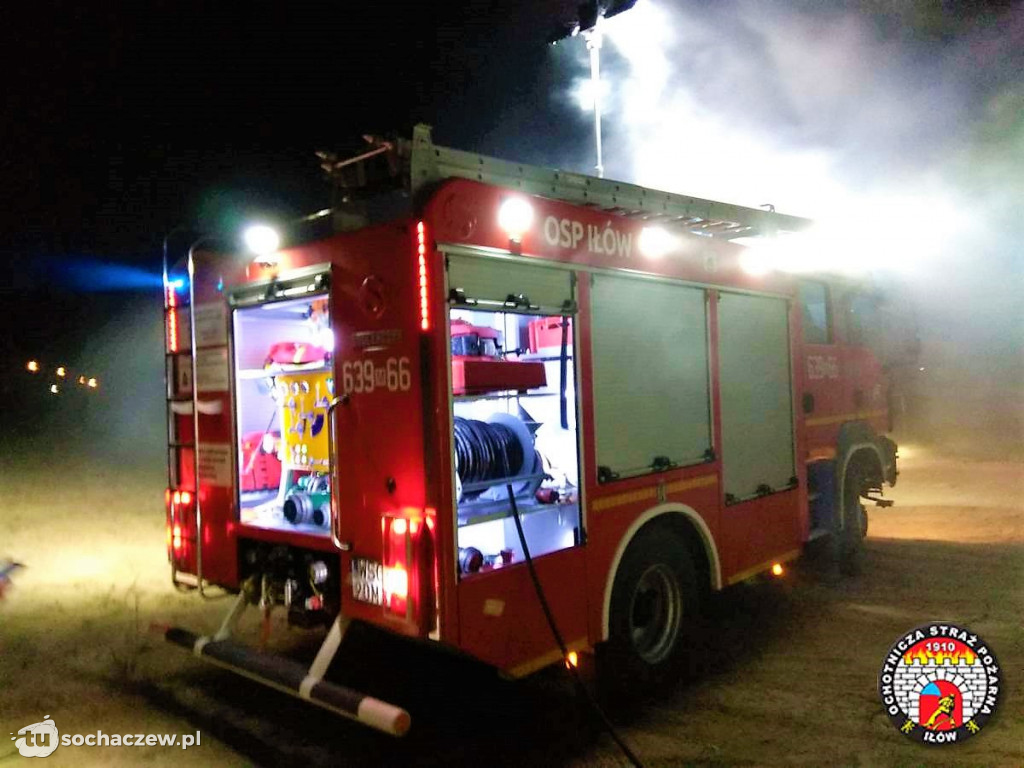 Na cmentarzu w Giżycach znów zapłonął ogień