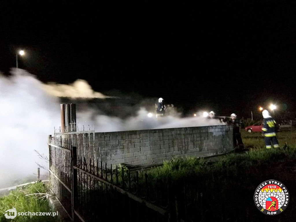 Na cmentarzu w Giżycach znów zapłonął ogień