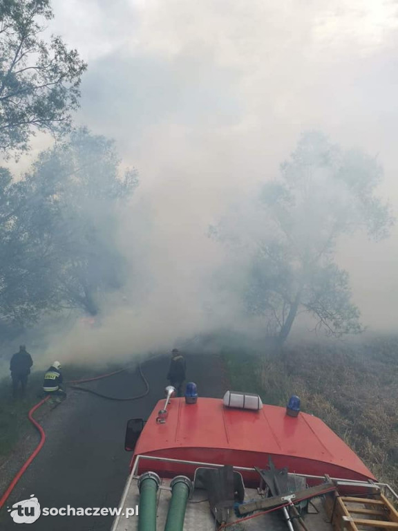 Duży pożar w Famułkach Brochowskich