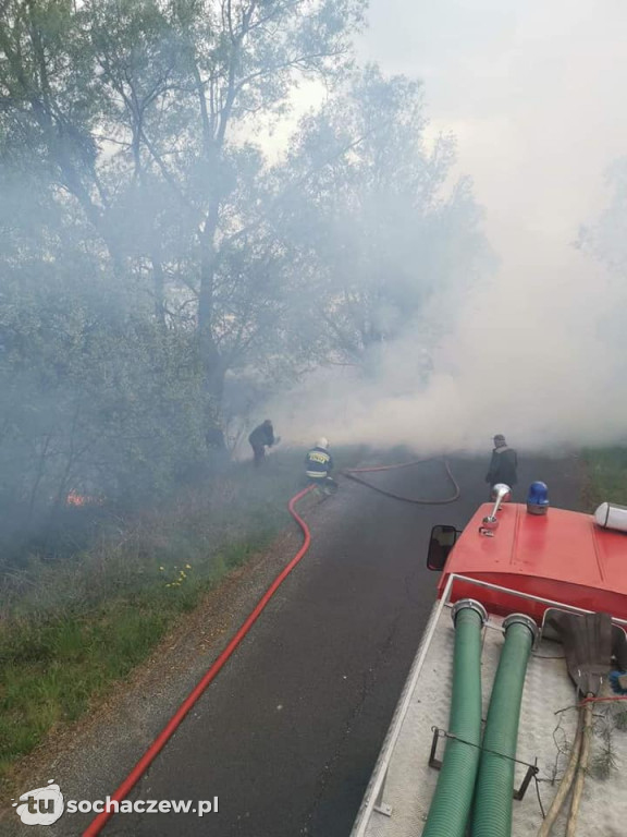 Duży pożar w Famułkach Brochowskich