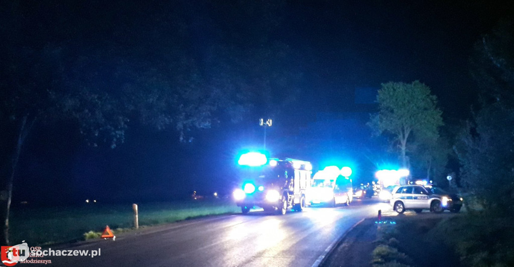 Wypadek na rondzie w Janowie