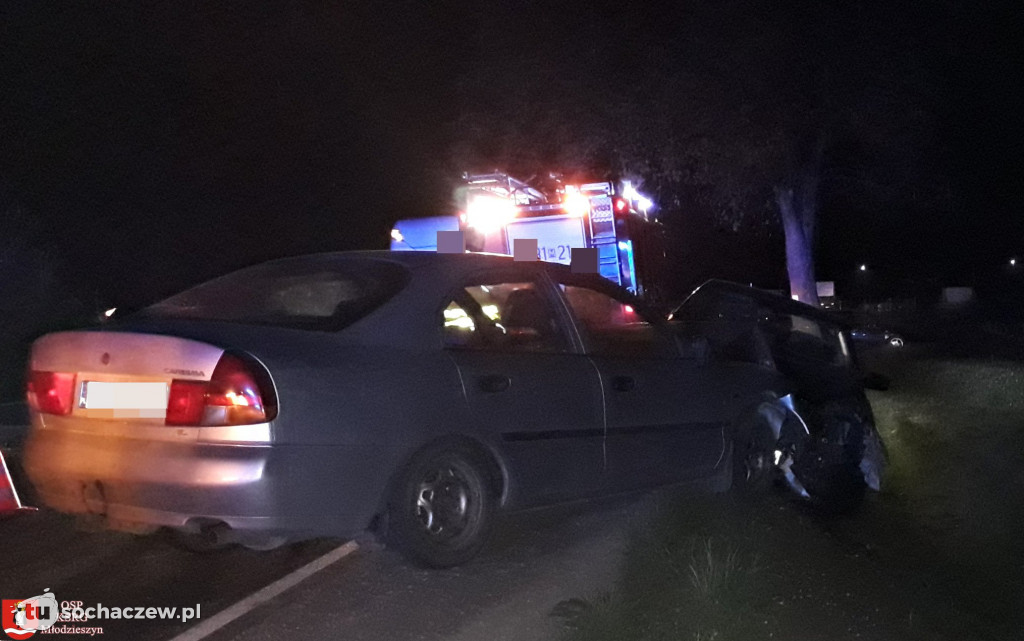 Wypadek na rondzie w Janowie