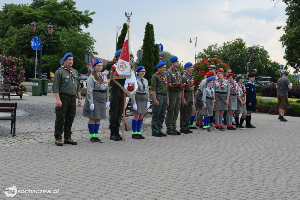 Flaga na maszt. Dni Sochaczewa otwarte