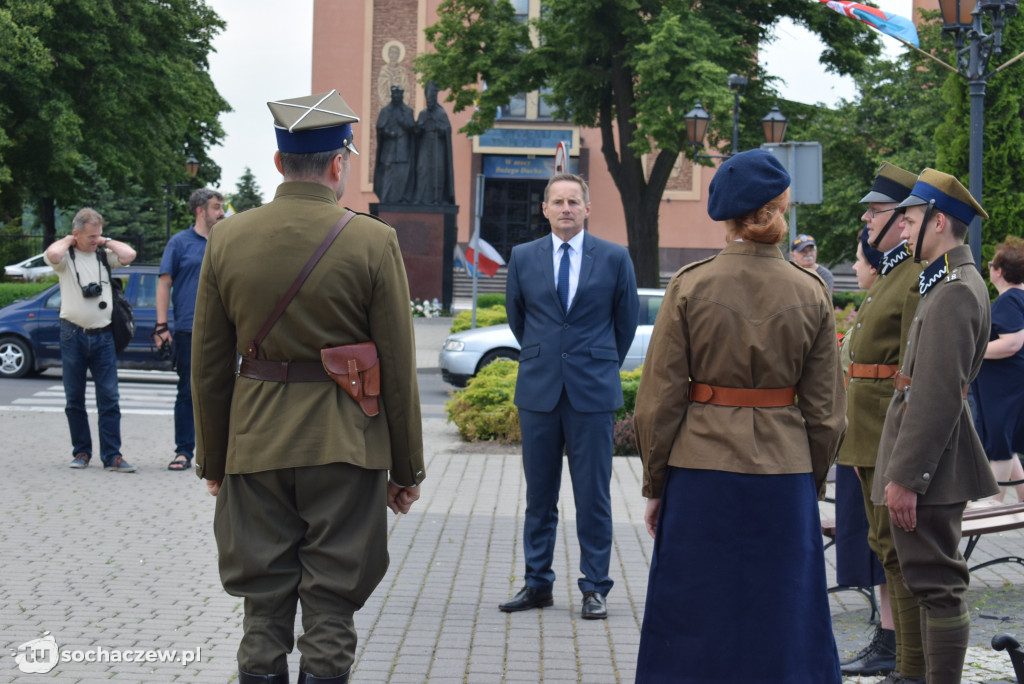 Flaga na maszt. Dni Sochaczewa otwarte