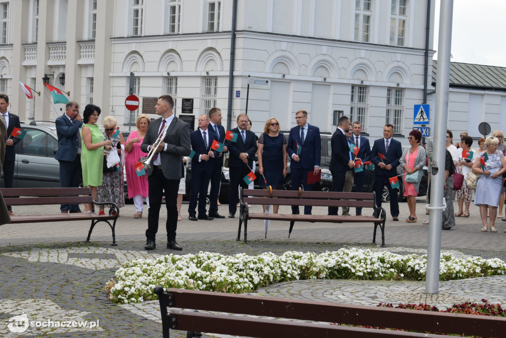 Flaga na maszt. Dni Sochaczewa otwarte