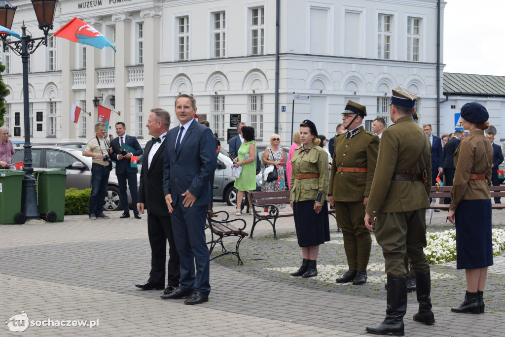 Flaga na maszt. Dni Sochaczewa otwarte