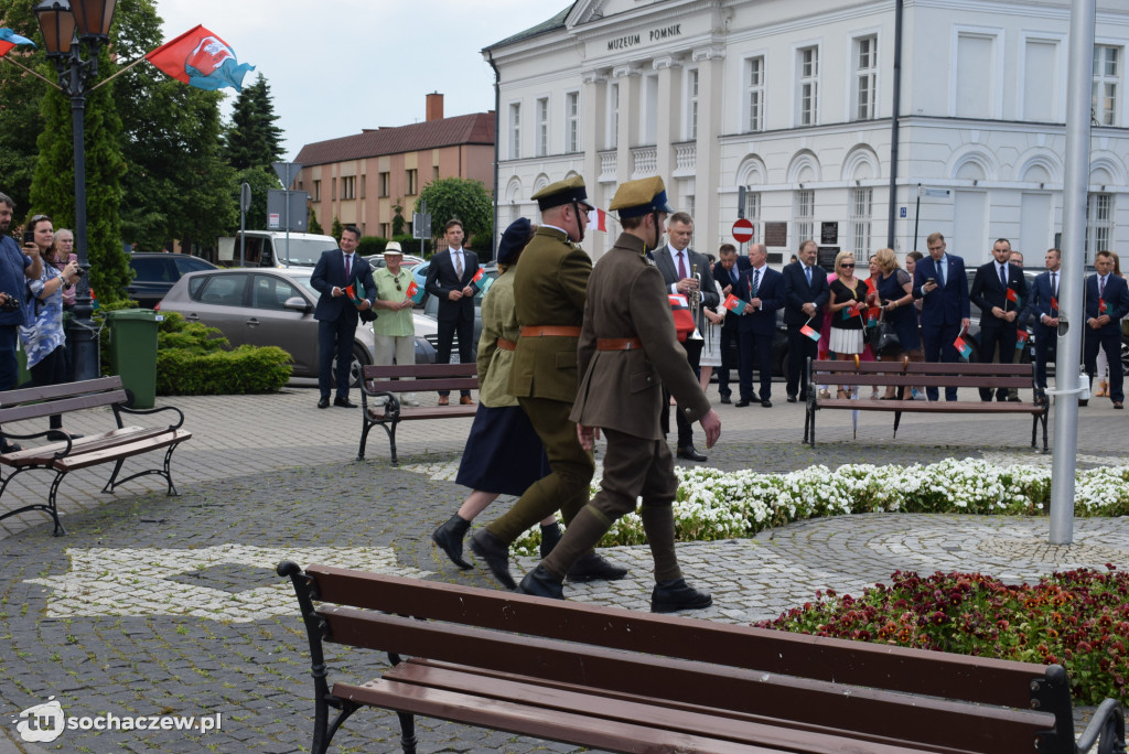 Flaga na maszt. Dni Sochaczewa otwarte