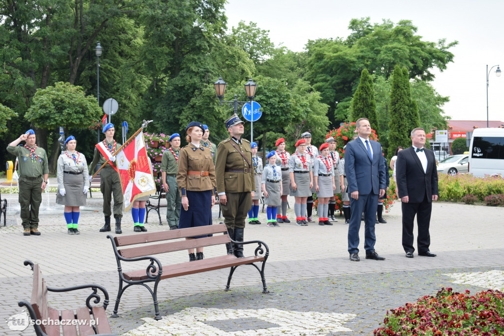 Flaga na maszt. Dni Sochaczewa otwarte