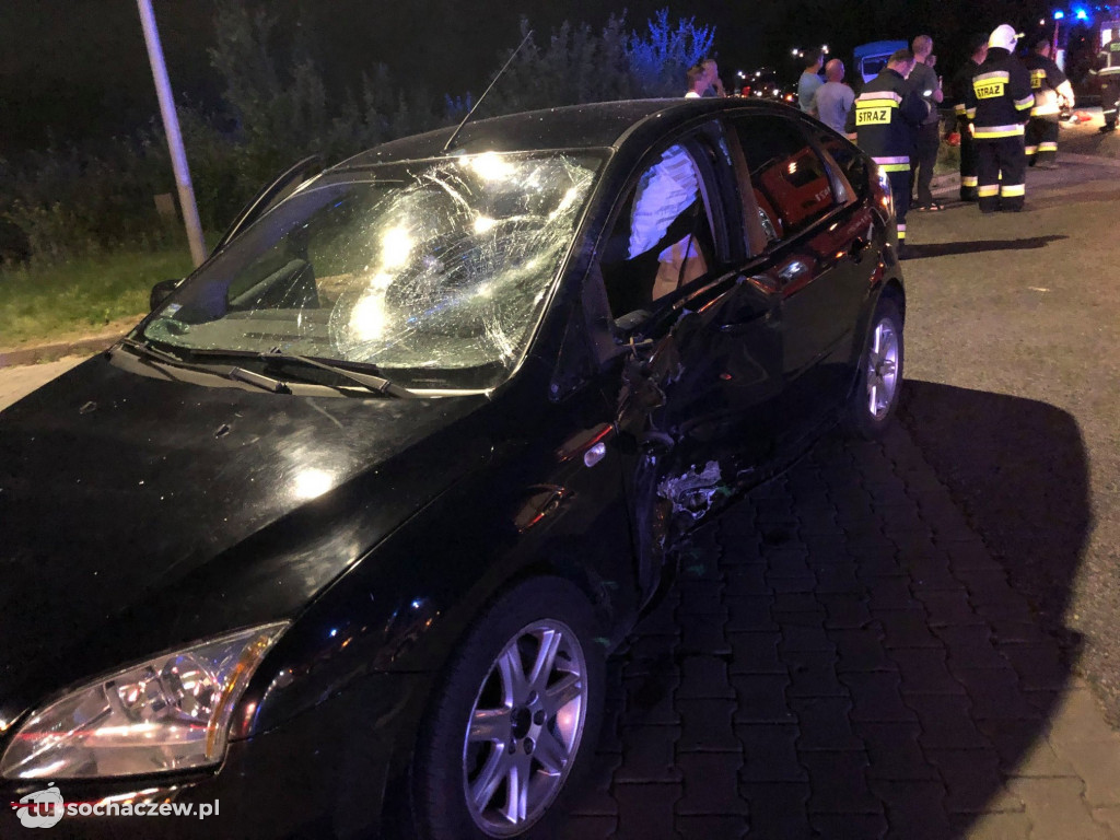 Zderzenie osobówki z motocyklem