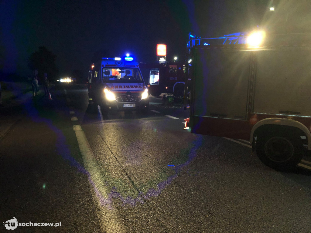 Zderzenie osobówki z motocyklem
