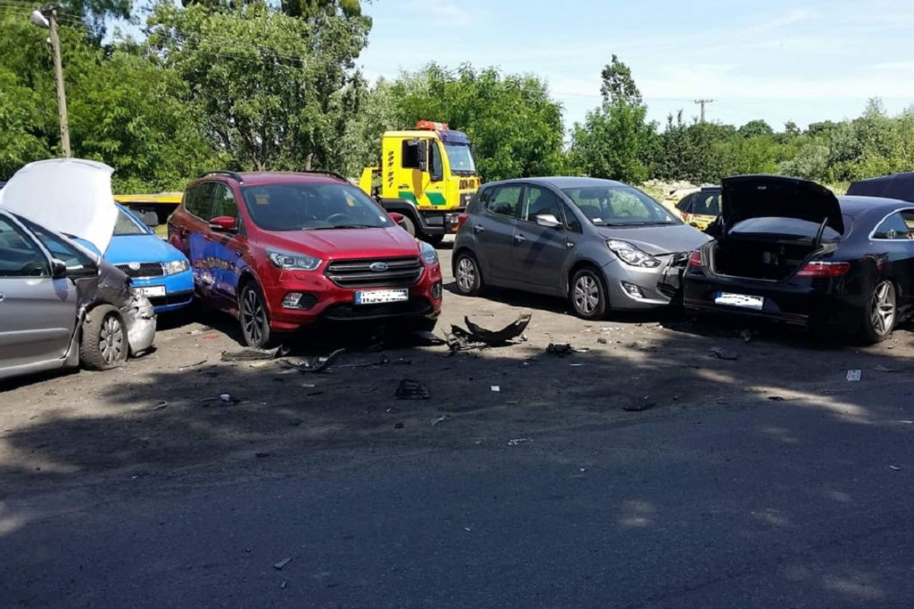 Zderzenie aut w Kozłowie Biskupim